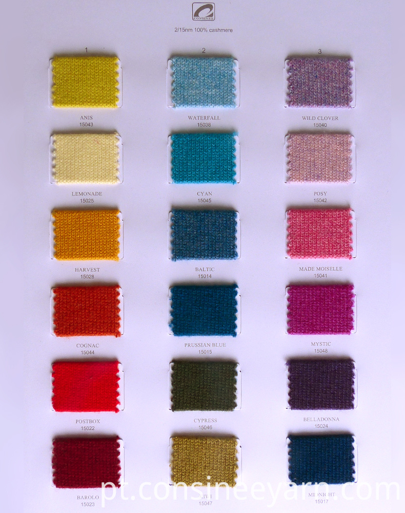 2 / 15Nm 100% fios de cashmere 2/15Nm 100% cashmere yarn